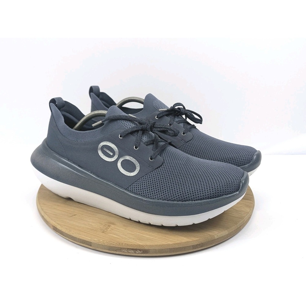 Mens 13 OOFOS Shoes OOmy Stride Sneakers Blue Walking Comfort OOFoam